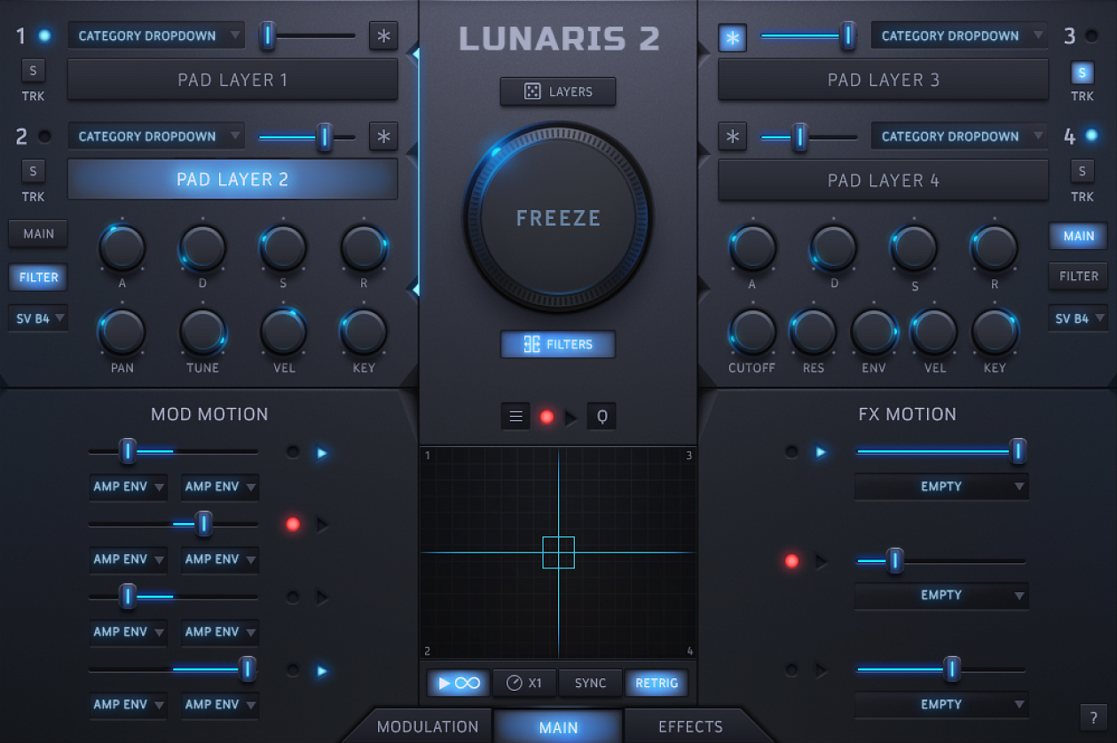 Kontakt Library UI 3D: High level of detail