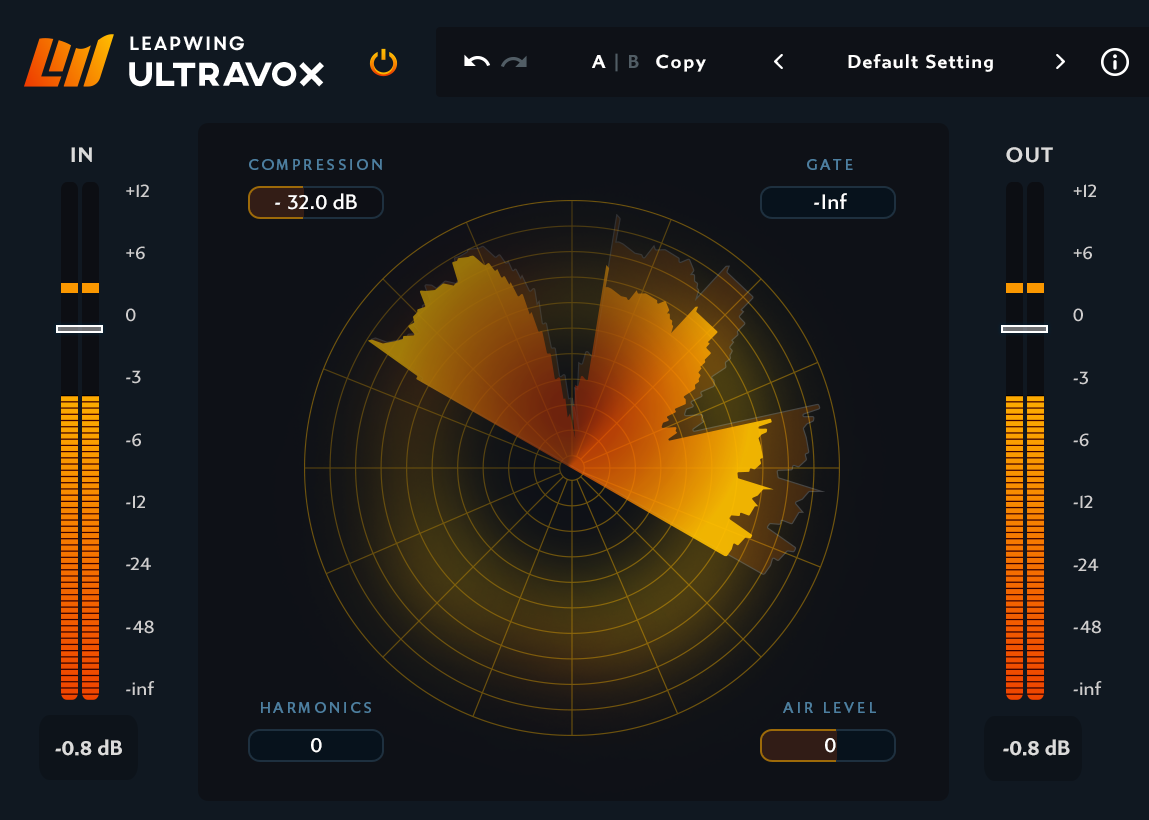 Leapwing UltraVox vocal processor with compression and harmonics