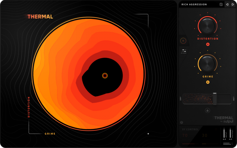 Output Thermal interactive multi-stage distortion engine