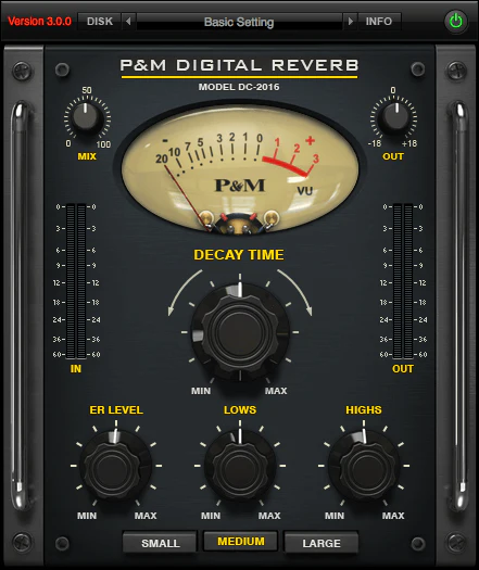 Plug & Mix Digital Reverb classic studio ambiance plugin