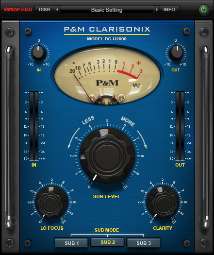 P&M Clarisonix sub-harmonic and clarity enhancer plugin