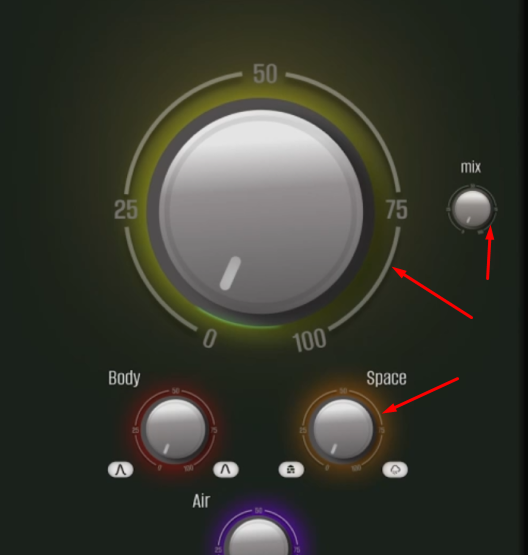 Overview of the plugin interface layout and control proportions