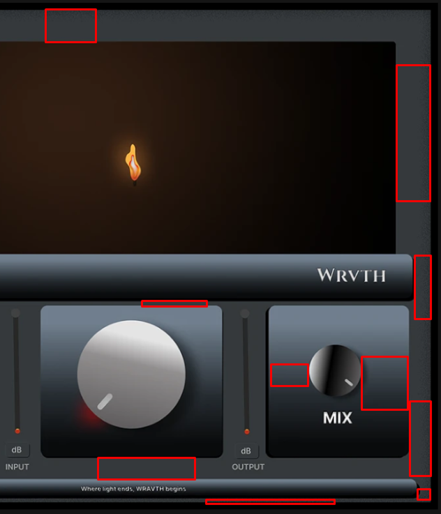 Disconnected frame borders and irregular edge construction in the UI