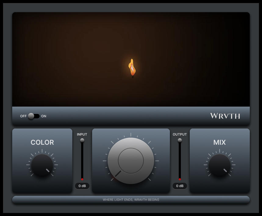 Audio waveform spectrum after processing with WRVTH plugin