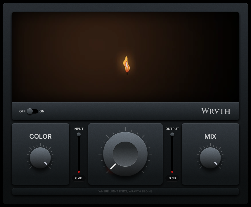 Audio waveform spectrum before processing with WRVTH plugin